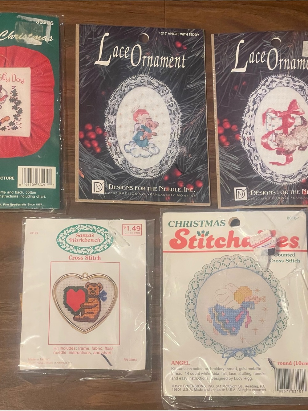 Vtg needlepoint kits lot